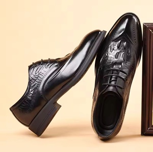 Chaussures habillées Oxford en cuir véritable pour hommes, à bout fermé, à enfiler, imperméables, intemporelles et légères - Product Image 5