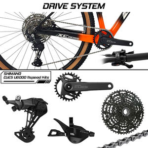 BXT 2025 Nueva Bicicleta de Montaña de Fibra de Carbono de 29 Pulgadas CUES U6000 11 Velocidades con Frenos de Disco, Horquilla <span class=keywords><strong>ROCKSHOX</strong></span> de 29 Pulgadas, Bicicleta MTB Rígida T47 - Product Image 4