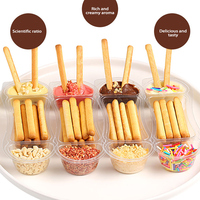Sauce aux bonbons sautants au chocolat Cookies enrobés Stick Biscuits Biscuits et Chocolat Ladyfingers Biscuit Stick Dip Chocolat