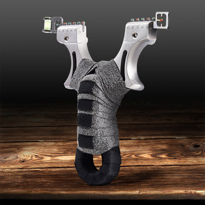 Nueva aleación de aluminio <span class=keywords><strong>Hunter</strong></span> Sniper Slingshot alta precisión alta potencia cuero plano alta elasticidad uso al aire libre adulto ligero - Product Image 3