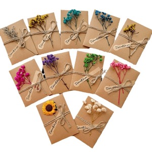 <span class=keywords><strong>Carte</strong></span> de vœux artisanale en fleurs séchées, <span class=keywords><strong>anniversaire</strong></span>, Saint-Valentin, papier kraft, rétro, personnalisée, Noël, <span class=keywords><strong>gratuite</strong></span> - Product Image 2