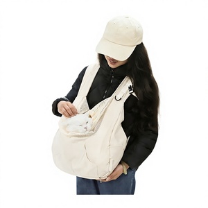 Tas Dada Hewan Peliharaan Lintas Batas, Lembut, Bernapas, Ringan, Desain Ergonomis, Kapasitas 5kg, Portabel untuk Anjing Kucing, Warna Solid - Product Image 1