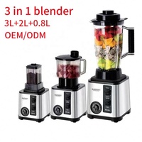 Keukenapparatuur fabrikanten commerciële keuken 3-in-1 blender verse fruit sinaasappel industriële molen extractor smoothie sapcentrifuge machine mixers blender