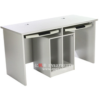 Bureau d'ordinateur pour 2 personnes, prix d'usine, meubles scolaires, table de travail