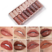 Set de Brillant à Lèvres Personnalisé Haute Pigmentation Brillant et Hydratant Végétalien Longue Tenue Repulpant Gloss Transparent Marque Privée