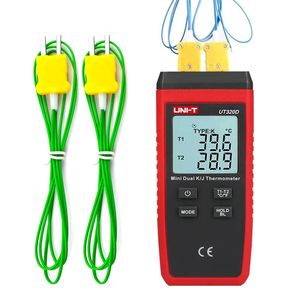Termómetro Digital UNI-T UT320A UT320D, Mini Termómetro de Doble Contacto con Termopar Tipo K J, Medidor de Alta Temperatura de -50 °C a 1200 °C - Product Image 6