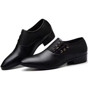 Zapatos de Vestir de Cuero para Hombre, Estilo Británico, Punta Puntiaguda, Transpirables, Sin Cordones, Hechos a Mano, Formales, Ligeros para Otoño - Product Image 5