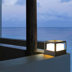 Lampe de jardin carrée étanche pour extérieur, idéale pour cour, villa, parc, allée gazonnée - Product Image 5