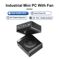 Mini PC Industrial Integrado sin Ventilador, Intel N100/N305, Linux/Windows, Computadora Industrial de Borde con 2*COM, Sim, Wifi, 4G, Yankong