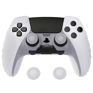 เคสซิลิโคนนิ่ม PlayVital Clear Decorative Rubber Protector ป้องกันรอยขีดข่วน สำหรับจอยไร้สาย PS5 Edge - Product Image 1