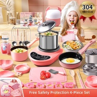 Ensemble de cuisine miniature réaliste pour enfants, jouet éducatif de simulation de cuisine avec cuisinière électrique, cadeau pour garçons et filles