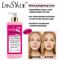 Crème hydratante pour le corps de haute qualité, crème éclaircissante à la vitamine C, au curcuma et au glutathion, anti-âge, éclaircissante pour la peau, éliminateur de taches brunes