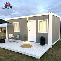 Maison de camping détachable de 20 pieds ou 40 pieds, maison préfabriquée en acier modulaire moderne de luxe pour appartements, hôtels, boutiques
