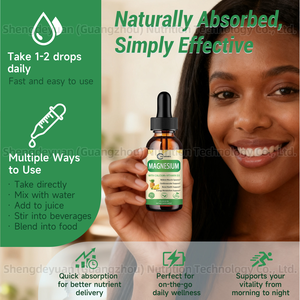 Gouttes liquides de <span class=keywords><strong>magnésium</strong></span> avec complexe multivitaminé, gouttes orales pour améliorer l'immunité, 60 ml - Product Image 4