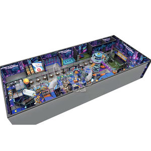 <span class=keywords><strong>Parc</strong></span> d'aventure sportive sur le thème de l'espace, parcours de ninja, équipement de terrain de jeu intérieur commercial pour enfants, trampoline, filet arc-en-ciel, toboggan, labyrinthe, salle de sport - Product Image 5