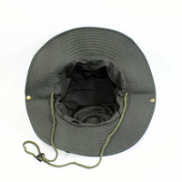 Chapeaux de pêcheur personnalisés avec cordon, large bord, coton uni, broderie, chapeau seau