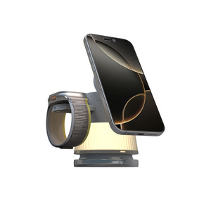 Nuevo <span class=keywords><strong>Cargador</strong></span> Inalámbrico 4 en 1, Carga Rápida de 15W, Luz LED RGB, Estación de Escritorio <span class=keywords><strong>para</strong></span> <span class=keywords><strong>iPhone</strong></span>, <span class=keywords><strong>Apple</strong></span> <span class=keywords><strong>Watch</strong></span> <span class=keywords><strong>y</strong></span> <span class=keywords><strong>AirPods</strong></span> - Product Image 2