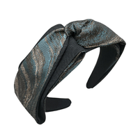 Hochwertiges graues Haarband mit seitlichem Schleifenbesatz, handgefertigt, für Damen, modisch, neu, für Hochzeit, Abschlussfeier, Ausgehen, Einkaufen, zum Haarewaschen