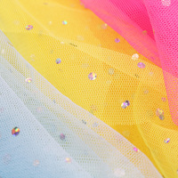 Maille de Tulle en Strass Laser Magique pour Accessoires de Cheveux Filles Jupe Pompon Tissu Accessoires Photo Décoration