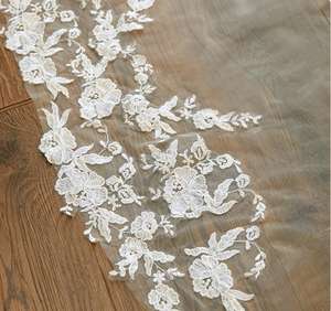 <span class=keywords><strong>2026</strong></span> अफ्रीकी शादी घूंघट 3 मीटर कैथेड्रल लंबाई सुरुचिपूर्ण फीता एपिक ब्राइडल घूंघट के साथ कंघी सफेद हाथी - Product Image 3