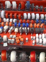 1.5/2/2.5/3 pouces de roulette en fer massif industriel léger 40/50/63/75mm fabriqué en polyuréthane PU PP-usine
