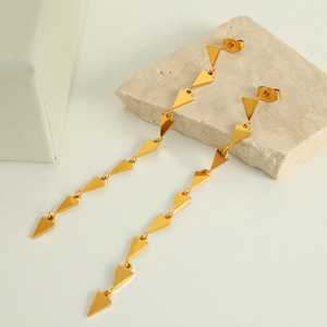 Conjunto de Collar con Triángulo Geométrico, Aleación de Zinc, Joyería de Moda Unisex, Regalo - Product Image 2