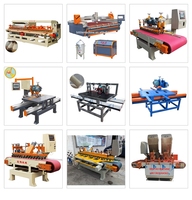 Machine de profilage de chants de marches d'escalier en marbre, machine de découpe de pierre à haute productivité avec moteur
