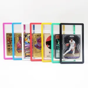 कठोर सामग्री गर्म बिक्री विभिन्न रंग वर्गीकृत कार्ड स्लैब के लिए रक्षक पोकेमॉन युगिओह कार्ड स्लैब