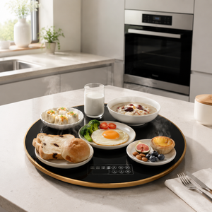 Plaque chauffante commerciale à serpentin pour l'isolation alimentaire et la réchauffe des plats, multifonctionnelle, portable, usage domestique, 500W, chauffage économe en énergie pour - Product Image 1
