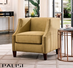 Sillón Individual de Estilo Nórdico Europeo, Sillón Mediterráneo, Cómodo Sillón para Dormitorio o Sala de Estar con Estilo Campestre para Hoteles - Product Image 4