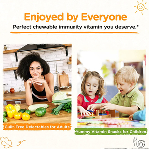 OEM / ODM Gummies à la vitamine C végétaliens, compléments multivitaminés pour la santé des os et des muscles, compléments à base de plantes, vitamine C - Product Image 4
