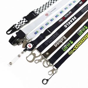 Hot Sale High Quality YUSEN Y134 Black Custom Logo Polyester Lanyard with <b>Snap</b> <b>Hook</b> for Thanksgiving Events - Product Image 1