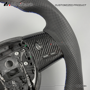 Volante Personalizado de Cuero Real y Fibra de Carbono con Pantalla LED Inteligente para JAGUAR XKR XKR-S 175 GT XF XFR XJ XJR - Product Image 4