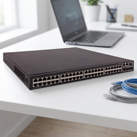 Switch de Red Gigabit Eficiente de 48 Puertos, Apilable, con Funciones LACP, Módulo Robusto para Montaje en Rack para Sistemas de Seguridad