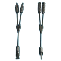 Ligne d'extension de panneau solaire personnalisable PES4 1to2 1to3 1to4 Connecteur PV Power Male & Female Brass Connector avec ABS PC Housing