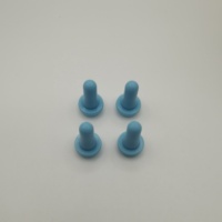 Tétine compte-gouttes en caoutchouc bleu en silicone de 15 mm pour biberons