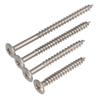 Alloy Steel Phillips Self Tapping Wood Screws with Beveled Flat Heads and Sharp Tips for Commercial Millwork Assembly