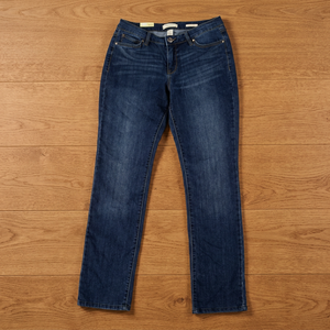 Jeans de Mezclilla Elásticos de Pierna Recta Estilo Boho Bordados para Mujer, Color Azul Vintage Americano, Transpirables, de Cintura Alta, 100% Algodón Lavado - Product Image 3