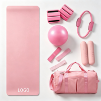 Ensemble de bandes de résistance tout-en-un avec logo personnalisé, haltères en silicone, boucles de fessiers et cercle magique pour femmes, idéal pour la maison et la salle de sport