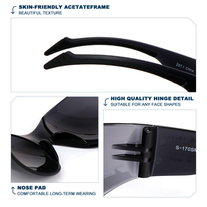 แว่นตานิรภัยแบบใสสำหรับผู้ชายแว่นตานิรภัยป้องกันรอยขีดข่วนและทนต่อแรงกระแทกตามมาตรฐาน Z87.1 ANSI - Product Image 4