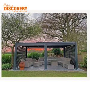 Pérgola <span class=keywords><strong>con</strong></span> Recubrimiento de Polvo de Aluminio para Jardín y Patio, Techo Impermeable Ecológico, Tamaño Personalizado, Fácil Instalación, Venta al Por Mayor B2B - Product Image 4
