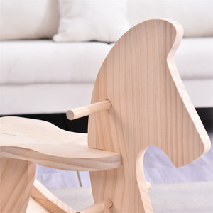 ม้าโยกไม้สีธรรมชาติจาก Boda Technology สำหรับวัยรุ่น - Product Image 3