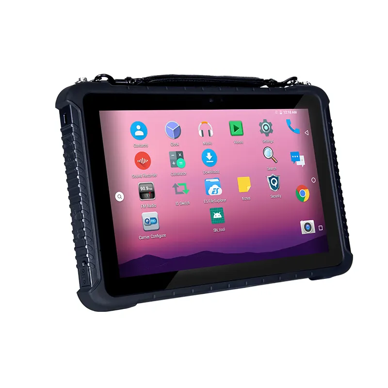 Industrial rugged android tablet PC 700nit 4G RAM 64GB with IP65 waterproof Option NFC car mount holder RFID reader