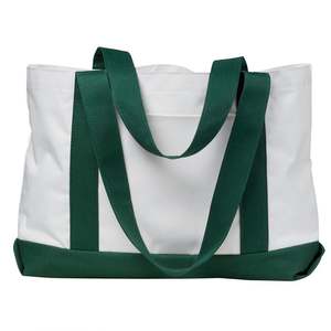 Sac fourre-tout en coton recyclable, sac fourre-tout en toile avec logo imprimé personnalisé pour femmes - Product Image 1