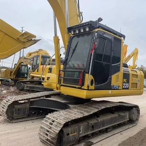 Excavadora de cadenas Komatsu PC220 usada de alta calidad, excavadora hidráulica japonesa de 22t, motor en buen estado, excavadora usada - Product Image 3