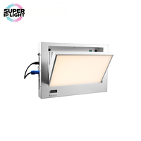 Nouvelle technique, panneau lumineux LED motorisé à bascule encastré 200W CRI95 bicolore DMX RDM pour théâtre et studio