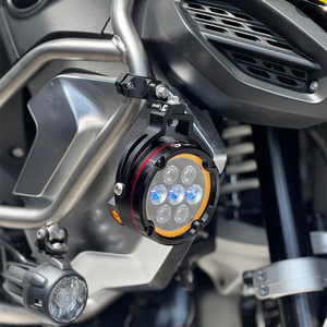 Phare de moto LED ultra lumineux Jpad IPX8 étanche blanc/jaune bicolore, faisceau haut/bas, stroboscope, lumière tout-terrain - Product Image 3
