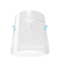 Haixin Écran facial anti-buée en plastique transparent avec cadre en verre Taille unique pour la plupart des lunettes médicales pour les porteurs de verre