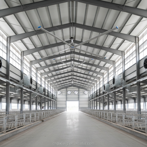 Ventilateur HVLS QIXIANG 12FT-24FT PMSSM 220V 380V à faible bruit pour usine, entrepôt, église, grange, ventilation et refroidissement, grand ventilateur de plafond - Product Image 2