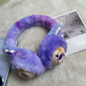 Penutup telinga anak-anak Beruang Super lembut hangat vinil wajah jaring merah untuk putri boneka mewah kartun 40K - Product Image 6